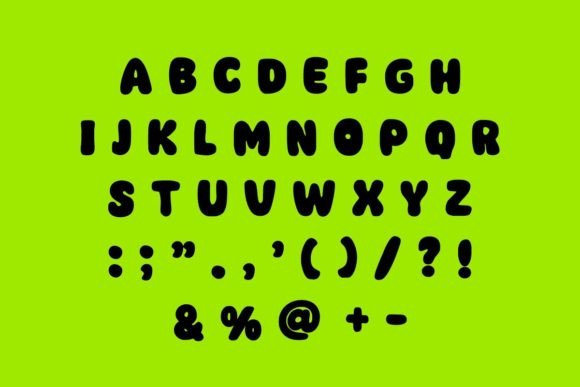 Kid Bomba Font PNG with transparent background - Preview 4