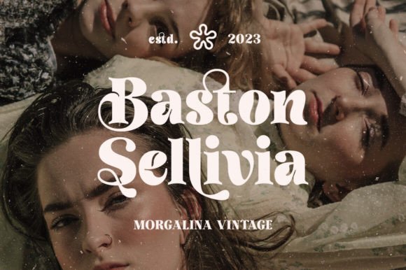 Morgalina Vintage Font PNG with transparent background - Preview 6