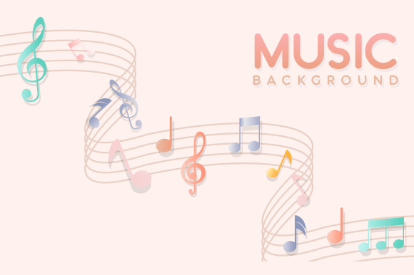 Music Notes, Song, Melody or Tune Logo