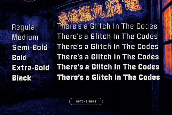 Notche Font PNG with transparent background - Preview 1