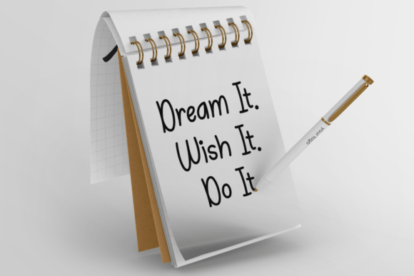 Notes Diary Font PNG with transparent background - Preview 3