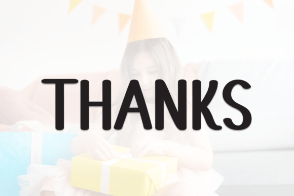 Playful Present Font PNG with transparent background - Preview 6