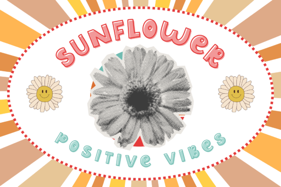 Retro Playful Font PNG with transparent background - Preview 4