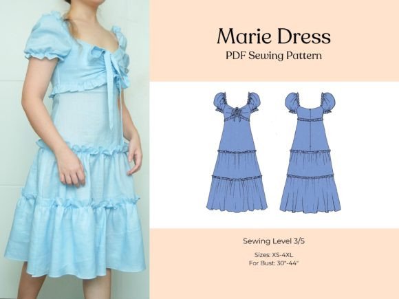Layered Ruffle Dress PDF