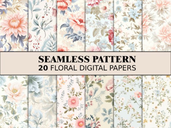 Seamless Floral Pattern Rose Scrapbook