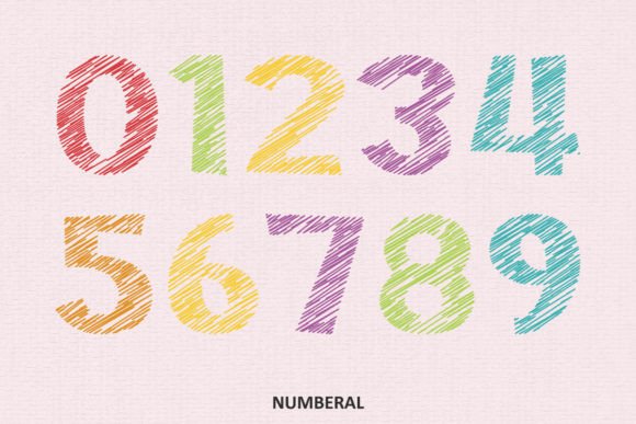 Sketch Doodles Font PNG with transparent background - Preview 5