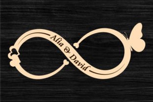 Pretty Infinity Sign Cut Infinity Sign Laser Cut Bundle · Creative Fabrica