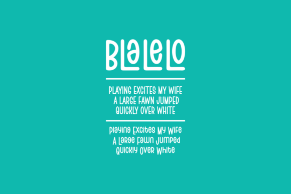 Blalelo Font - Preview 2