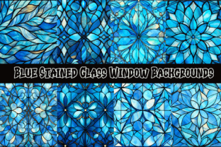Blue Stained Glass Window Backgrounds