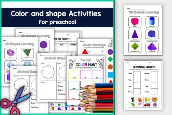 Colors & Shapes Activities for Preschool