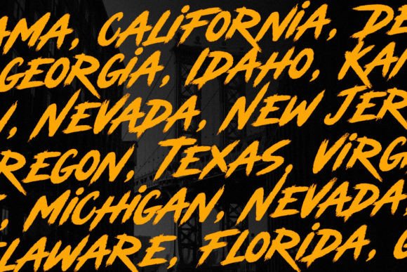 Cyber Brush Font - Preview 5