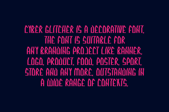 Cyber Glitcher Font - Preview 3
