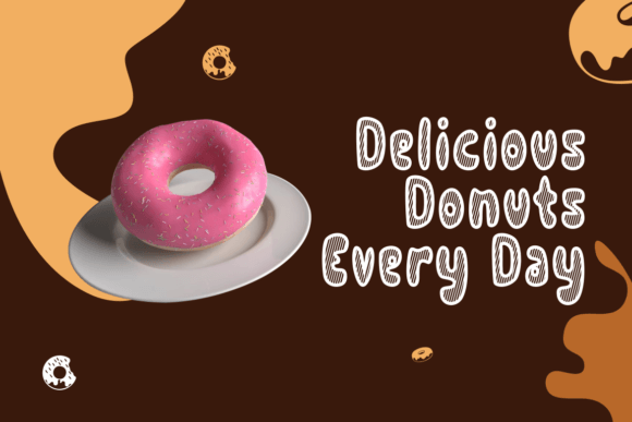 Donut Strep Font font preview - 1