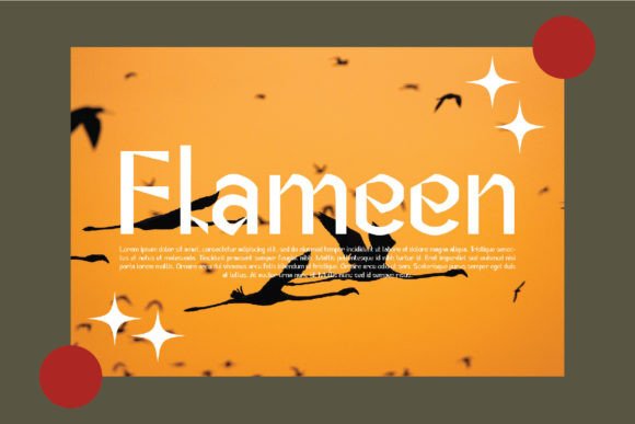 Flameen Font PNG with transparent background - Preview 2