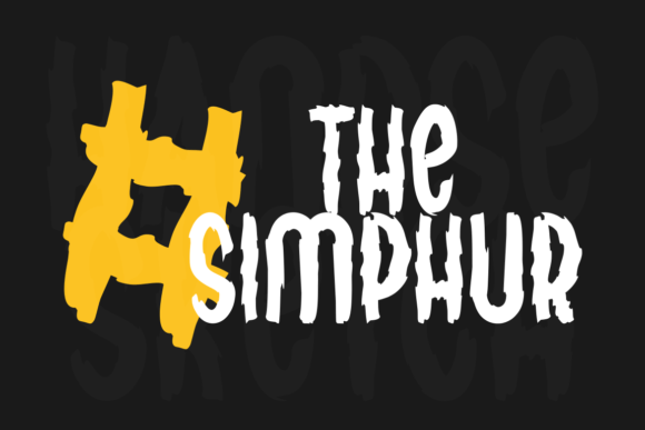 Handse Sketch Font PNG with transparent background - Preview 1