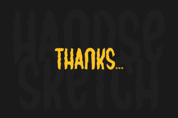Handse Sketch Font PNG with transparent background - Preview 4