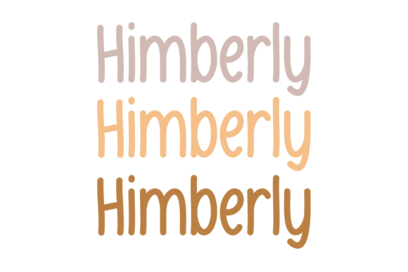 Himberly Font font preview - 3