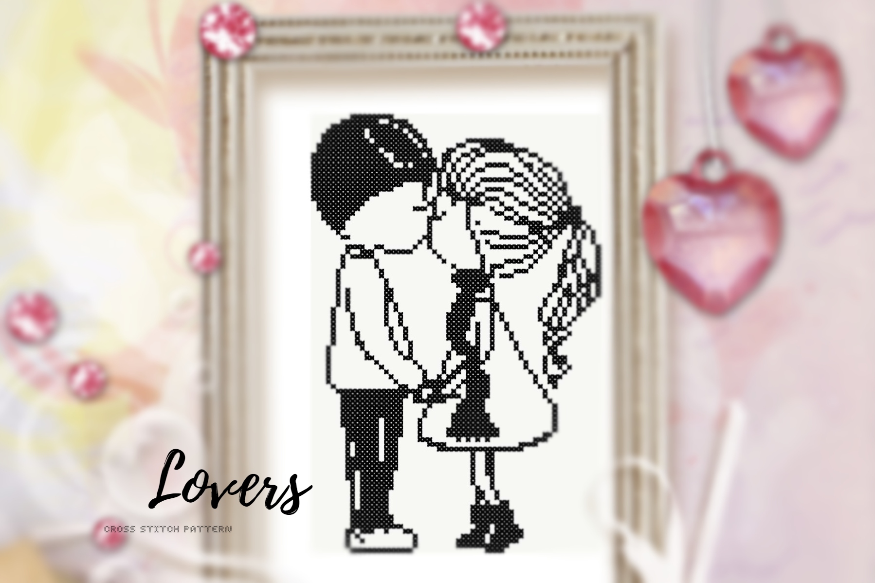 Lovers. Cross Stitch Pattern