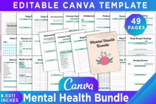 Mental Health Bundle Canva Template Graphic by KDP GRAVITY · Creative ...