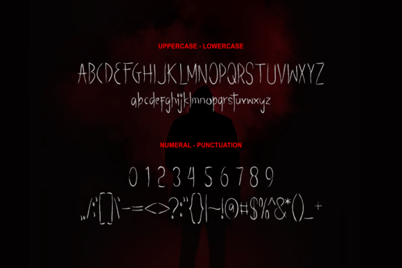Night Raffelty Font PNG with transparent background - Preview 3