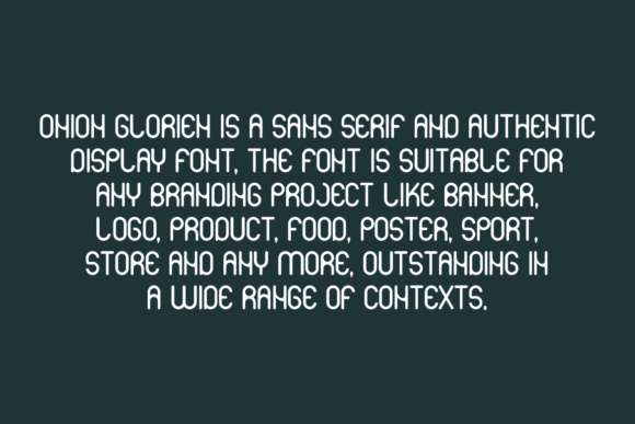 Onion Glorien Font PNG with transparent background - Preview 3