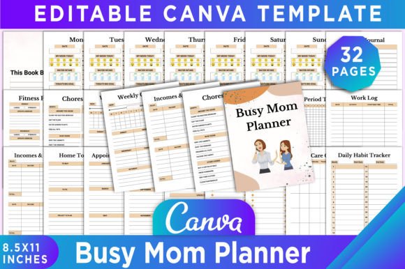 Busy Mom Planner Canva Template