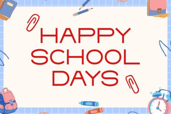 Minimalist School Font PNG with transparent background - Preview 4