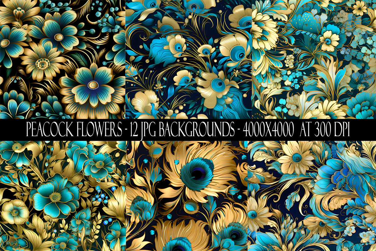Peacock Flower Backgrounds