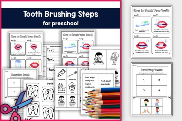 Printable Tooth Brushing for Preschool