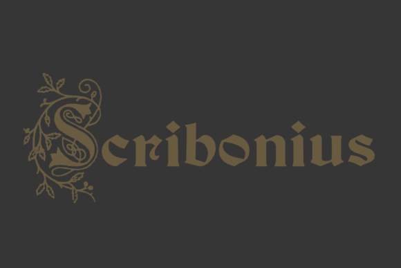 Scribonius Gtslb Font PNG with transparent background - Preview 2