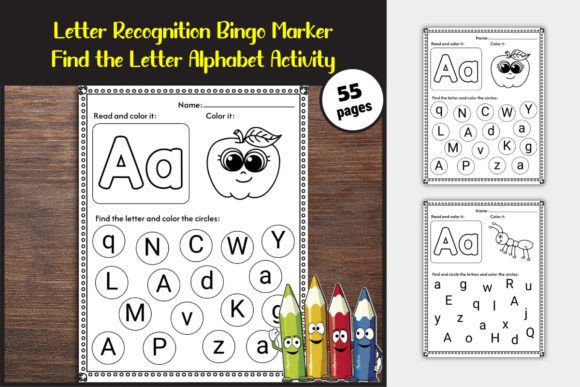 Alphabet Letter Recognition Bingo Marker