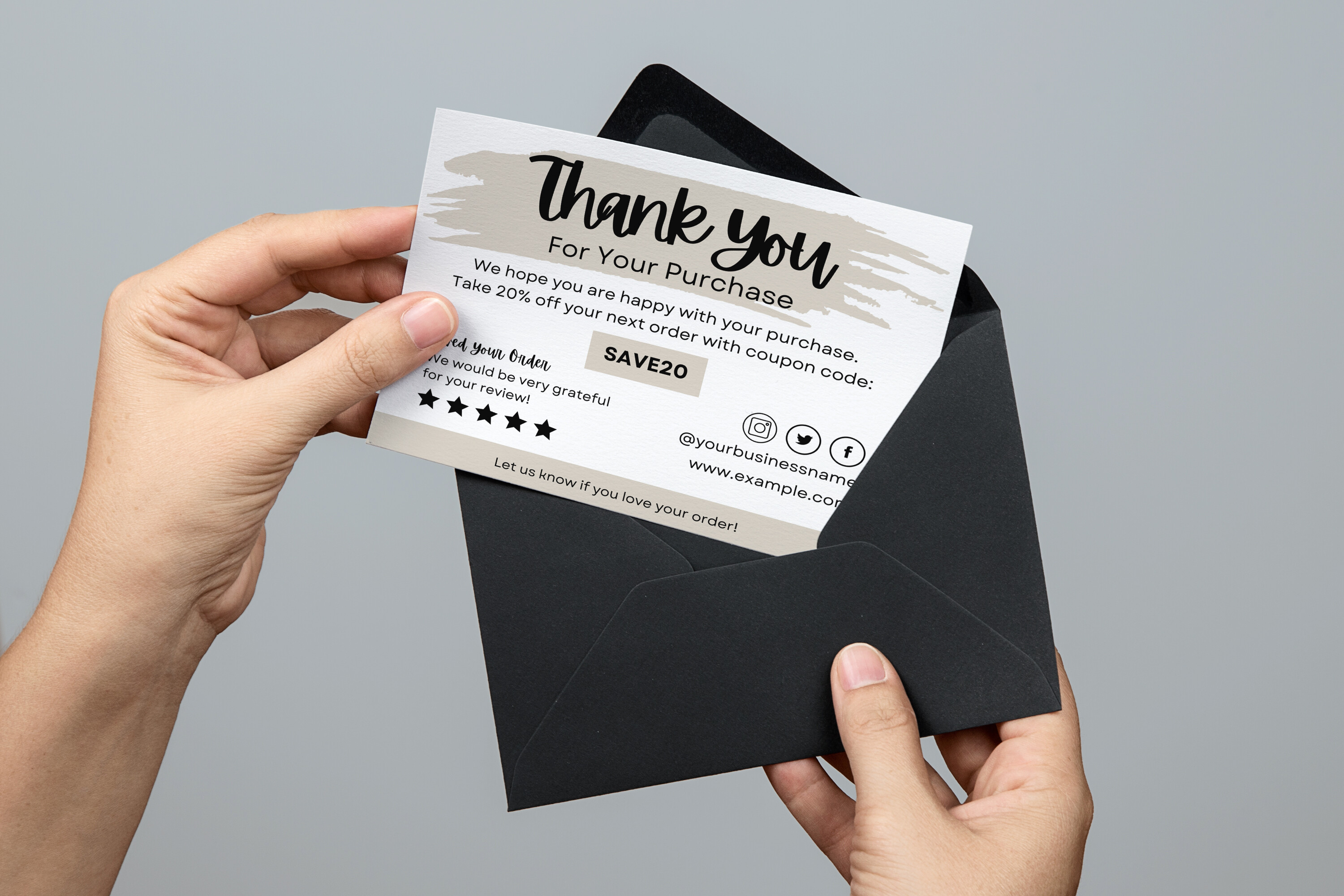 Canva Business Thank You Card - Business