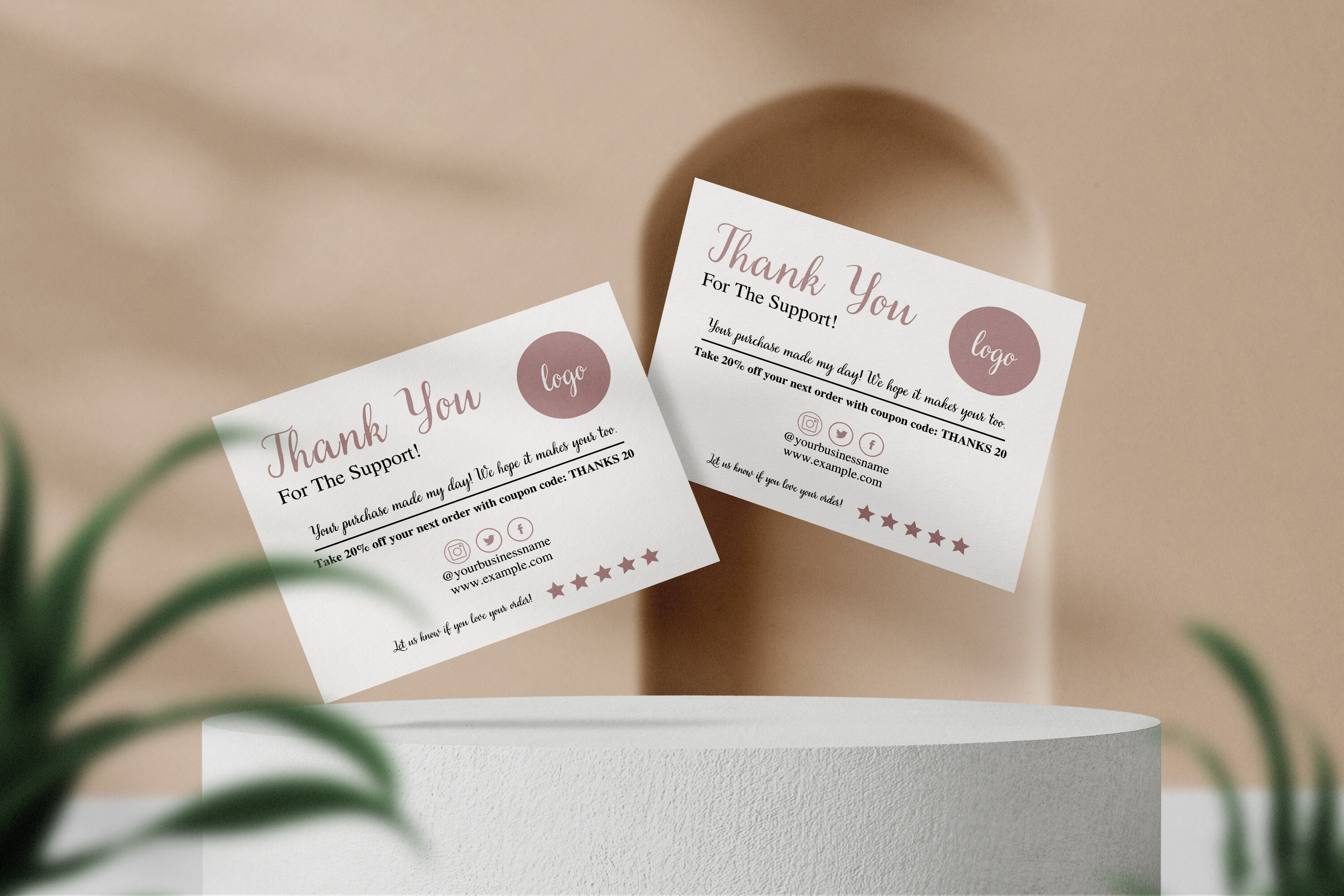 Canva Business Thank You Card - Business