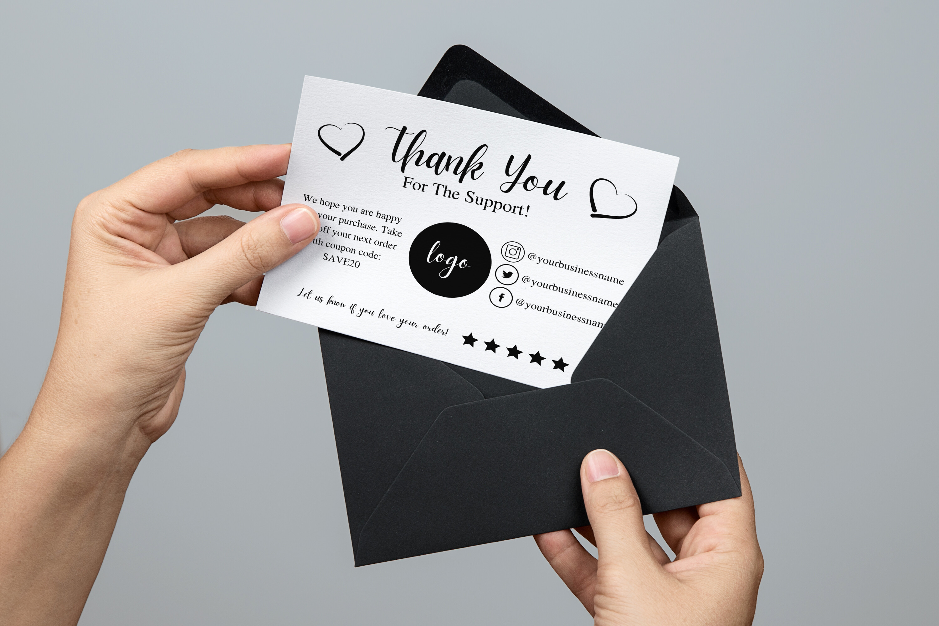 Canva Business Thank You Card - Business