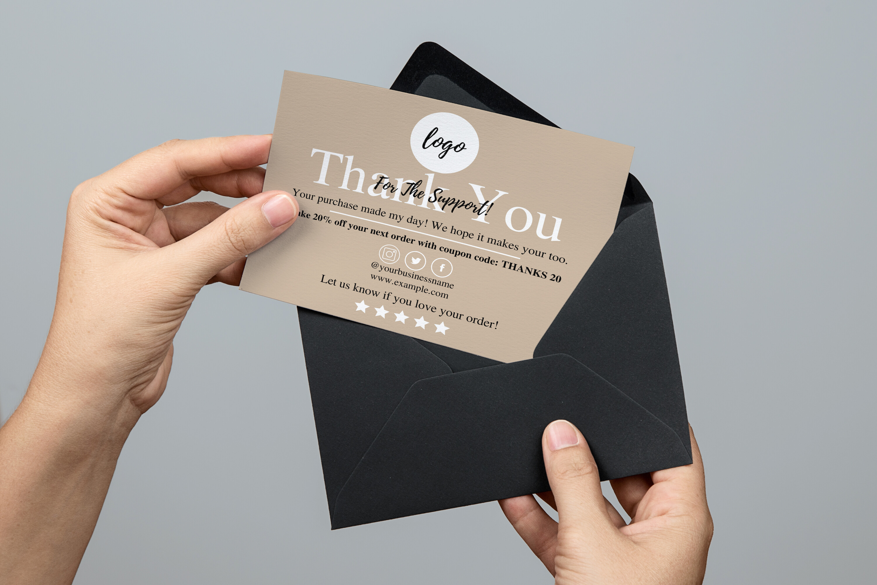 Canva Business Thank You Card - Business