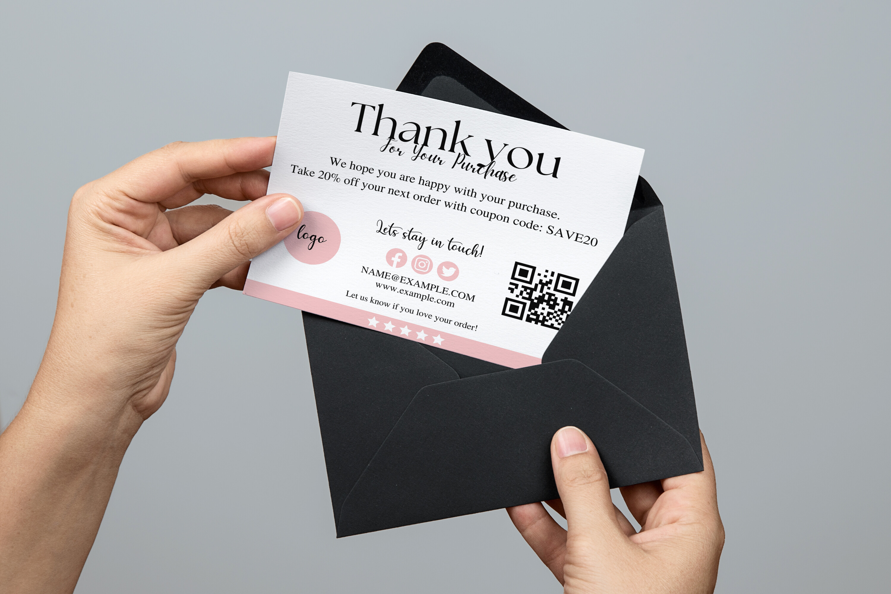 Canva Business Thank You Card - Business