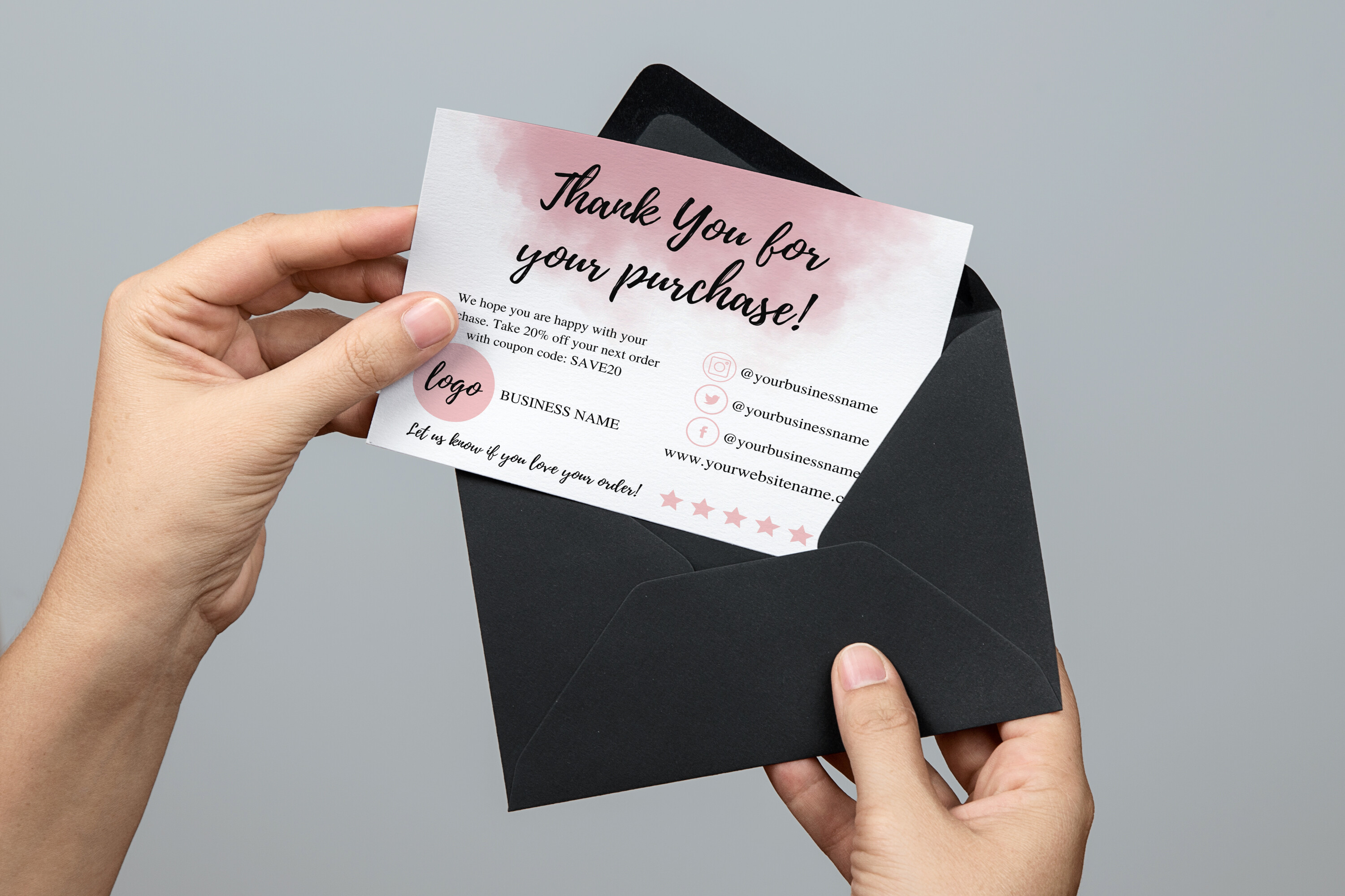 Canva Business Thank You Card - Business