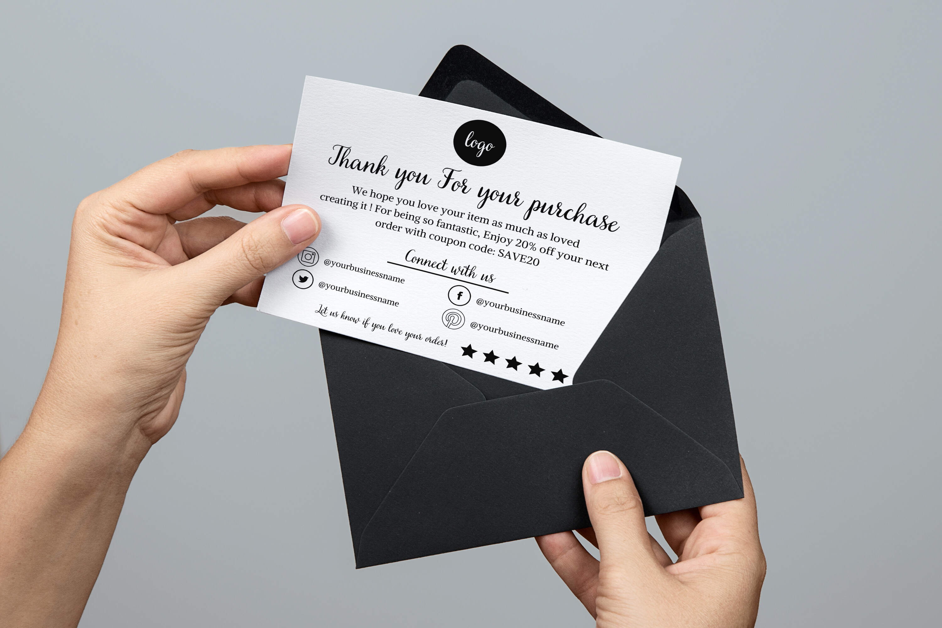 Canva Business Thank You Card - Business