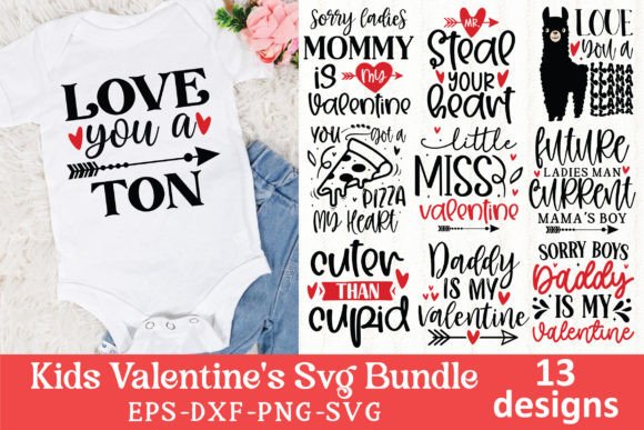 Kids Valentine's Svg Bundle