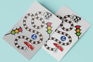 Printable Racing Car Board Game Graphic by KY Designx · Creative Fabrica
