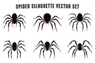 Set of Spider Silhouettes PNG Clipart Graphic by Gfx_Expert_Team ...