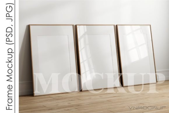 Three Posters Mockup, Frame Mockup Graphic Frames & Posters By VNmockup