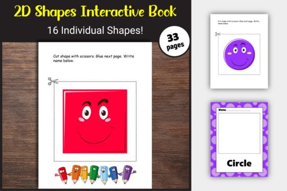 2D Shapes Matching Book for Preschool