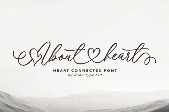 About Heart Script & Handwritten Font By Subectype