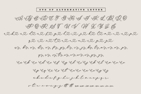 About Heart Font - Preview 6