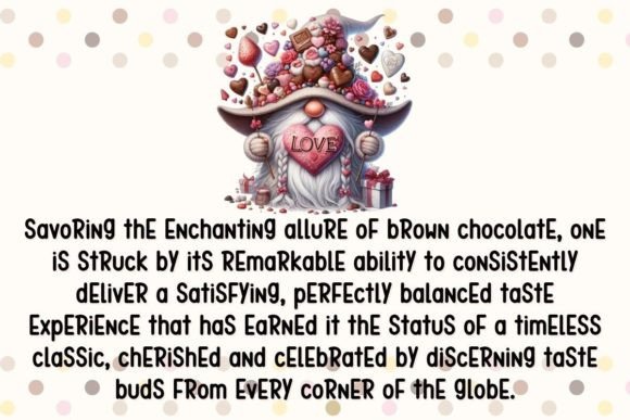 Brown Sweet Flavor Font PNG with transparent background - Preview 2
