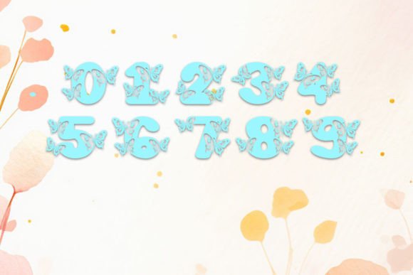 Butterfly Dream Font PNG with transparent background - Preview 2