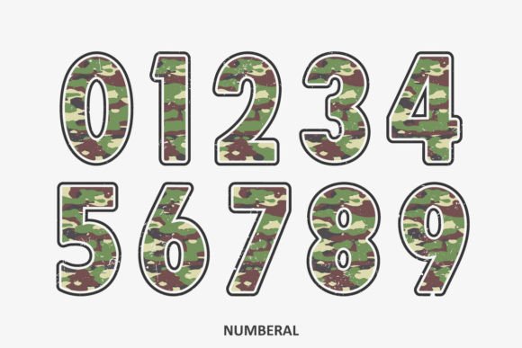 Camouflage Font - Preview 2