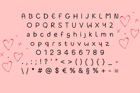 Cards Valentine Font - Preview 1
