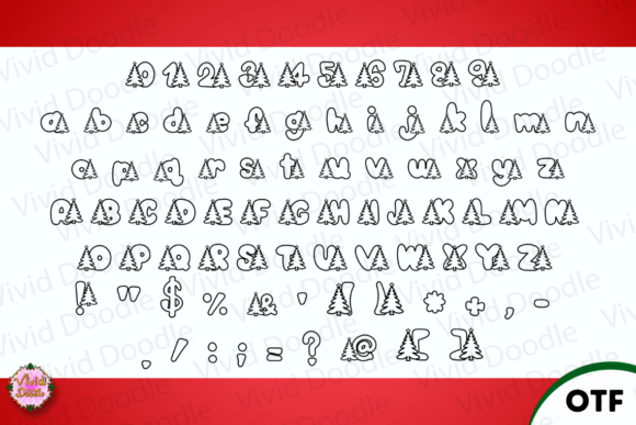 Christmastree Font - Preview 1